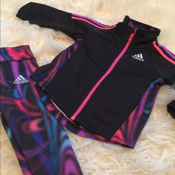 adidas colorful tracksuit